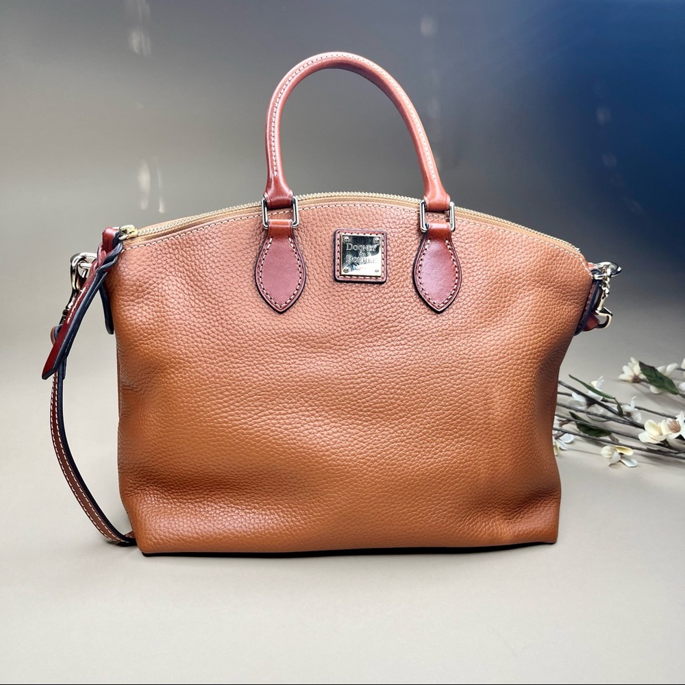 Dooney and Bourke Carmel Darcy Satchel Leather Satchel